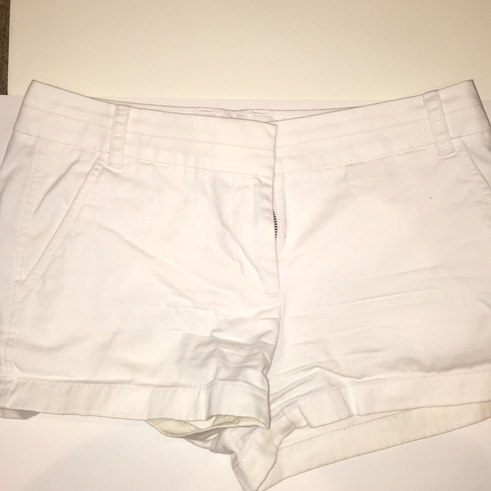 J.Crew Chino white shorts